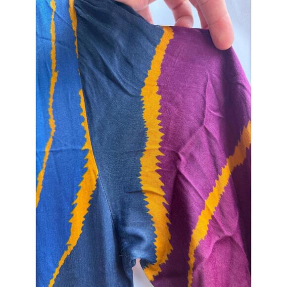 FARM Rio Vintage Wave Midi Dress Size S Pink With Fabric pull - Picture 10 of 14